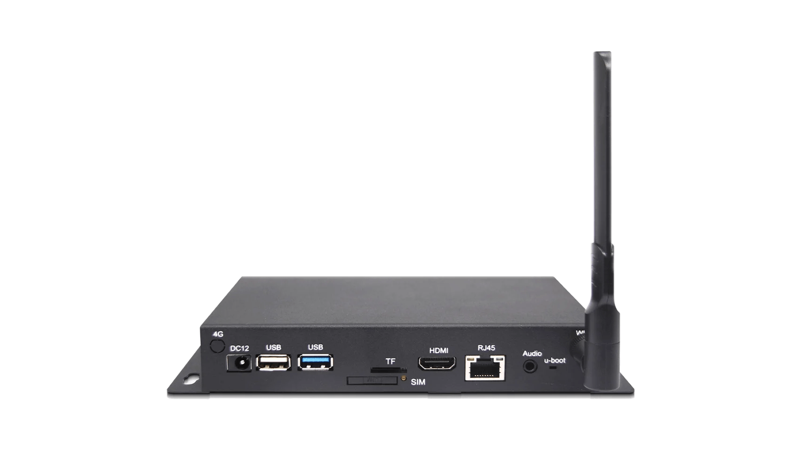 A compact ShiMeta AI signage player and media box