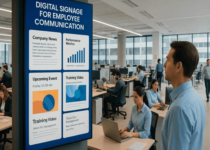 Corporate Digital Signage for Team Alignment: Keeping Employees Connected and Informed